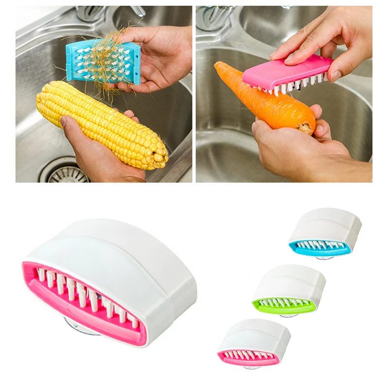 

New Fork Spoon Brush Cleaner Scrubber Kitchen Helper Cooking Tools Cutlery Gadget