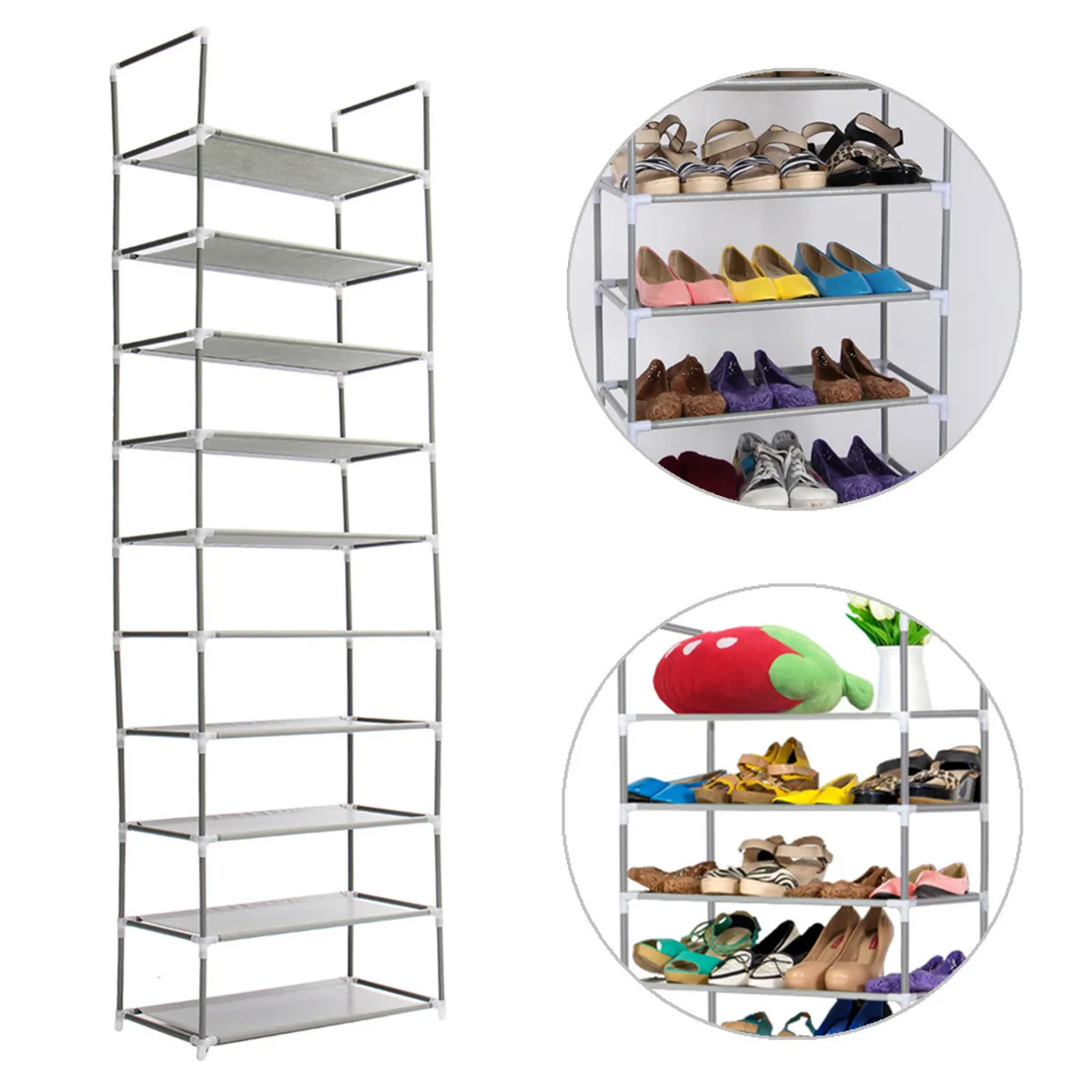 

10 Layer Tier Modern Shoes Racks DIY Home Shoe Rack Shoe Cabinet Shelf Multi Tiers Shoes Storage Organizer Stand Holder