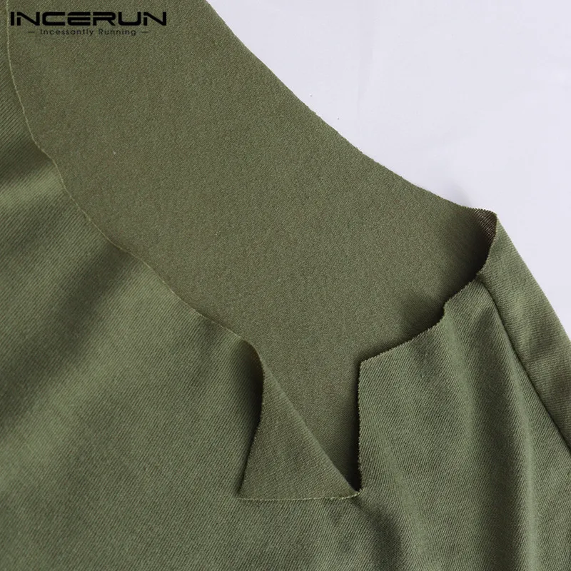 INCERUN Bodybuilding Muscle Tee Men T-Shirts Short Sleeve Slim Fitness Workouts Gyms Joggers Male Tee Clothing Camisa Masculina