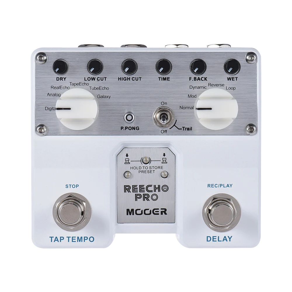 MOOER Reecho Pro Digital гитарные педали с эффектом Delay Twin Footswitch 6 эффектами задержки