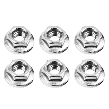 

CNC Serrated Hex Flange Nut Anti-Slip Screw Cap Anti-Loose Nut M5 For Openbuilds Outer diameter 11 mm