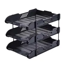 Настольный органайзер, 3 лотка, держатель для файлов, лоток для письма, бумаги, документов, офиса, рабочего стола