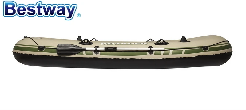 65001 год Bestway 348x141 см Voyager 500 Резиновая Спортивная лодка 137x56 дюймов надувная ПВХ