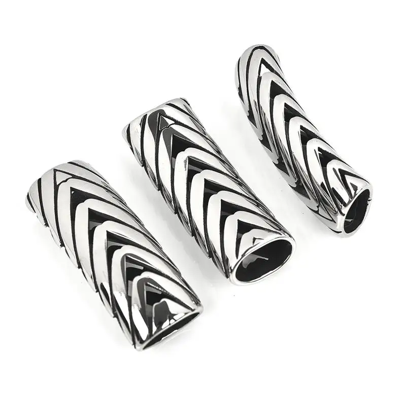 

Stainless Steel Beads For Jewelry Making Bracelet Beads Accessories DIY Slide Charms Bead Jewelry Findings 1PCS