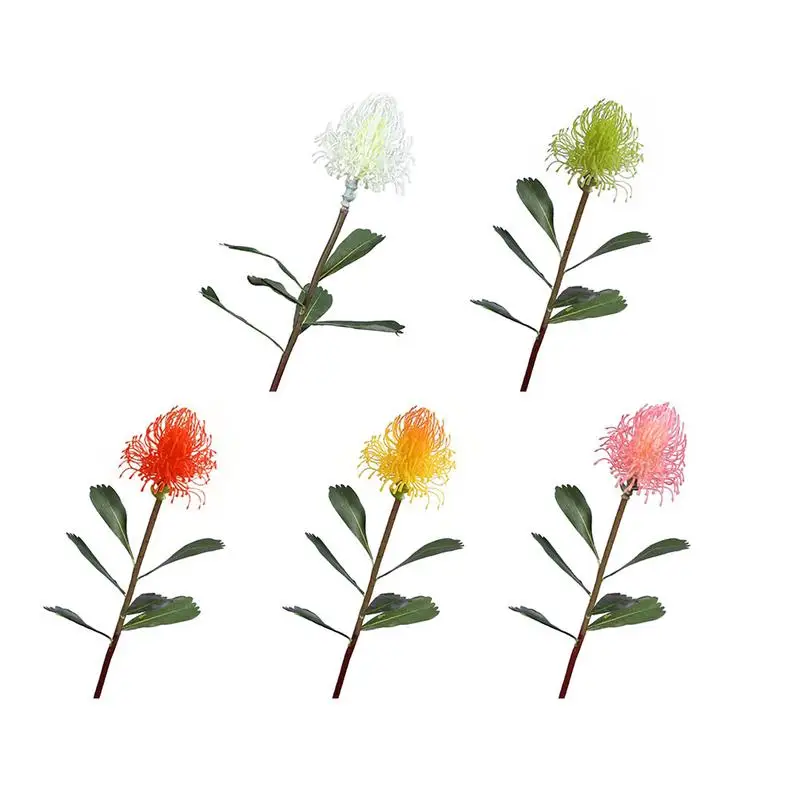 

5pcs Artificial Fake Flower Plastic Bouquet Needle Bag Flower Wedding Party Wall Flower Home Decoration