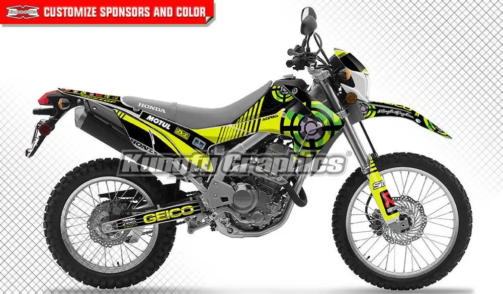 Набор виниловых наклеек KUNGFU для Honda CRF250L CRF250M 2012 2013 2014 2015 2016 2017 2018 2019 2020 | Автомобили