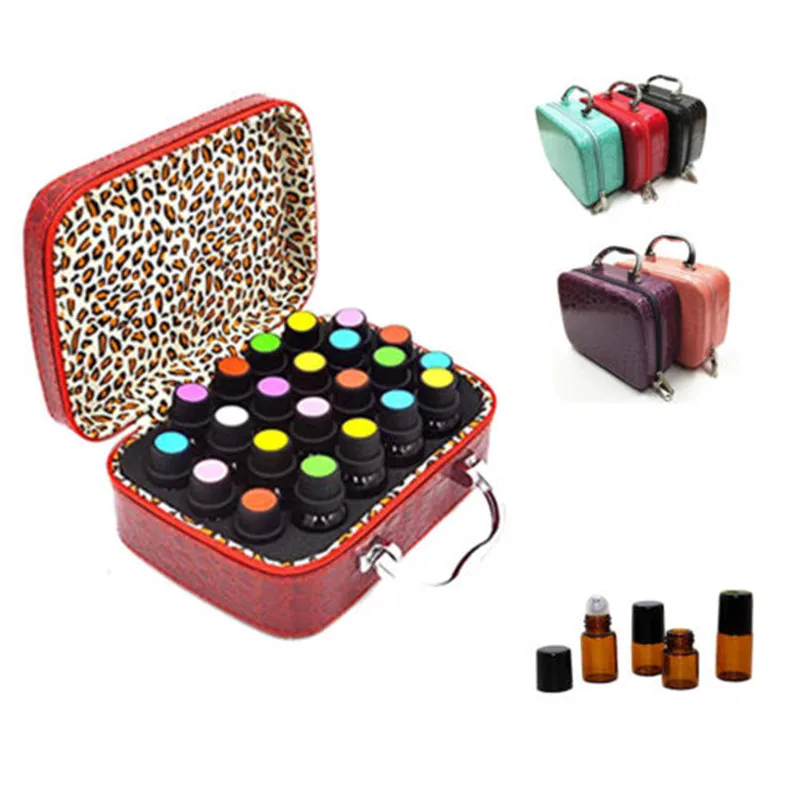 

Essential Oil Case 7 Bottles 5 to15ML Perfume Oil Essential Oil Box Travel Portable Carrying Holder Nail Polish Storage Hand Bag