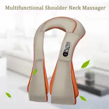 Электрический шиацу, массажер для спины, шеи, плеч, автомобильное сиденье, для дома, офиса, массажер для тела, инфракрасный 3D разминающий массаж, расслабляющий