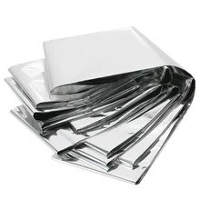 210*130 см для спасения при аварийной ситуации одеяло Открытый первой помощи штора-экран спасательные военное одеяло серебро