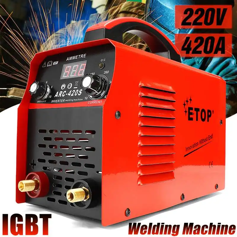 

Efficient 220V DC Inverter ARC Welders 0-420A Handheld IGBT Inverter Mini Electric ARC Welding Welders Inverter Machine Tool