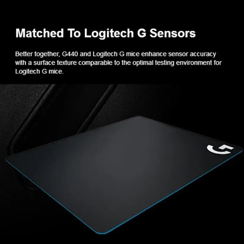 Жесткий игровой коврик для мыши Logitech G440 с высоким разрешением DPI Настольный