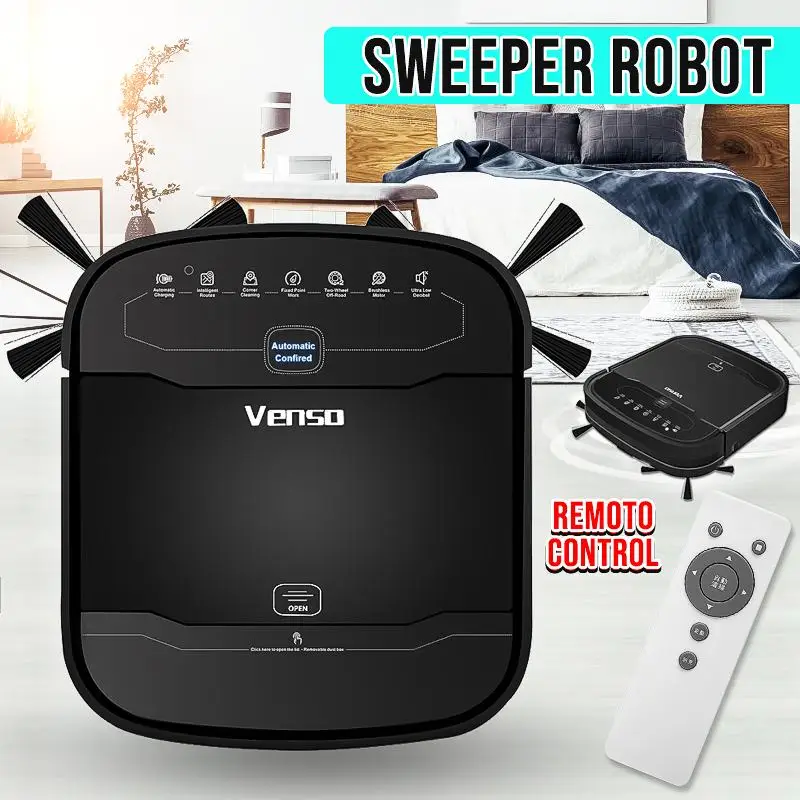 

New Home Automatic Sweeping Washing Mop Robot Vacuum Cleanerwith Max Power Self-Charging for Pet Hair Hard Floor & Thin Carpets