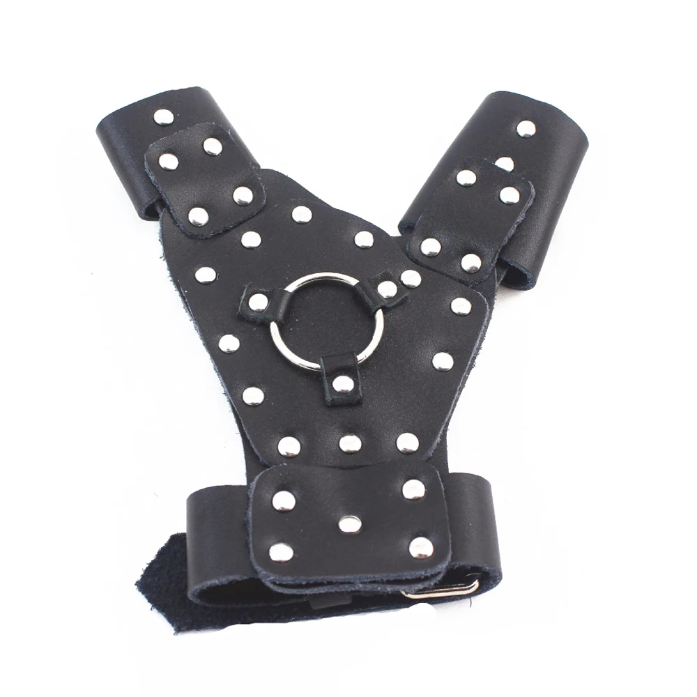 1 шт. защита для рук+ защита для запястья для рыбалки Рогатка для левой руки защитные перчатки стальная съемная защитная стрельба из лука sh