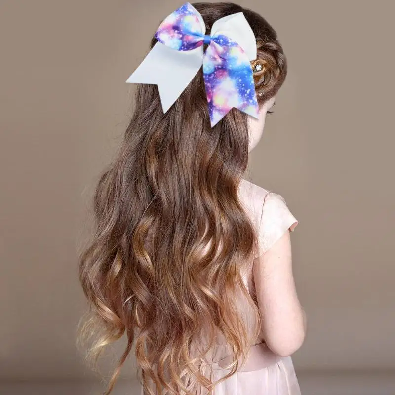 

8inch Cartoon Kids Hair Rings Girls Elastic Hair Bowknot Bands Headwear