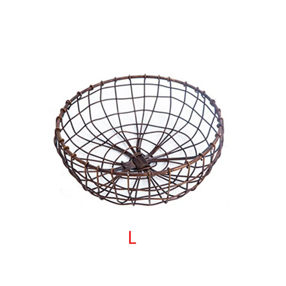 Украшение, стол для хранения, дисплей, обеденная стойка, тарелка, поднос, кухонные аксессуары, для овощей, бытовая железная фруктовая чаша, проволочная корзина