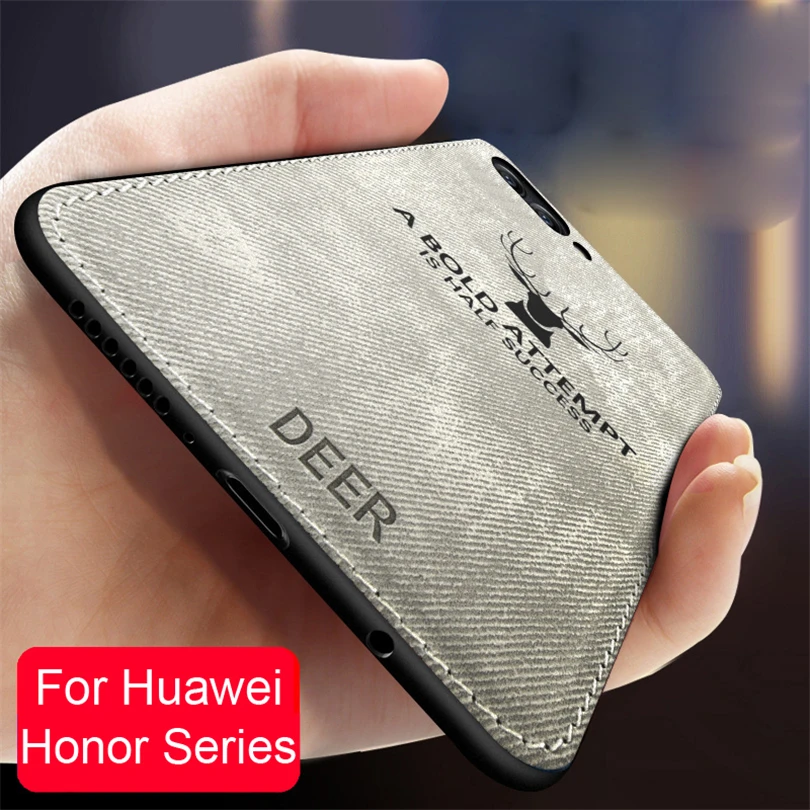 

Soft TPU Leather Shockproof Hybrid Phone Case For Huawei Honor 7A 7C 8X Max 8 9 10 Lite V10 Honor Play Lightweight Cover DYee
