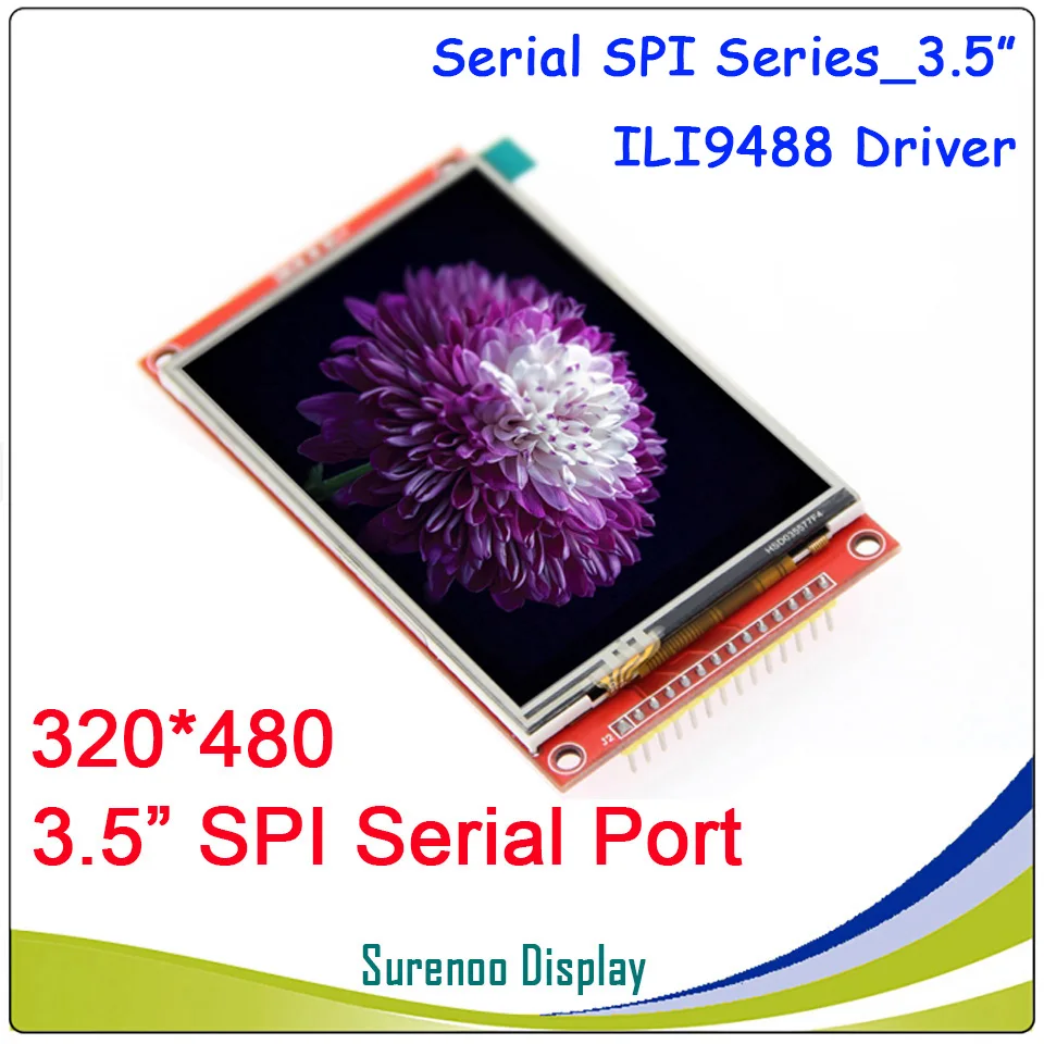 Prezzo 3.5 pollici 480*320 Seriale SPI TFT LCD Modulo Display con Touch Panel Driver IC ILI9488