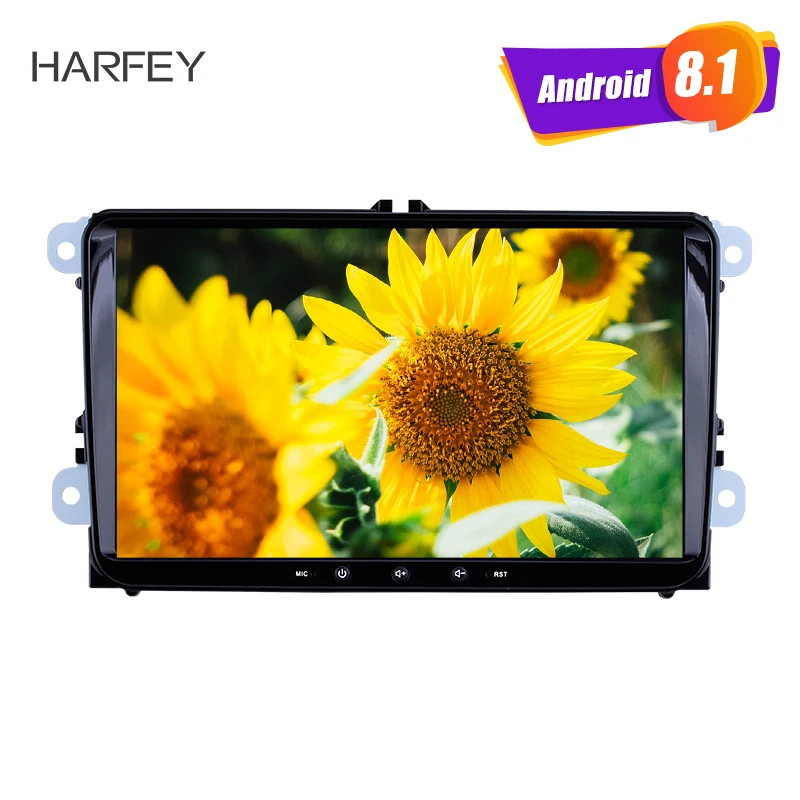 

Harfey Android 8.1 9 inch 2din Car Radio GPS Navi Headunit Player for VW Volkswagen SEAT LEON CUPRA Skoda Passat b5 b6 CC Polo