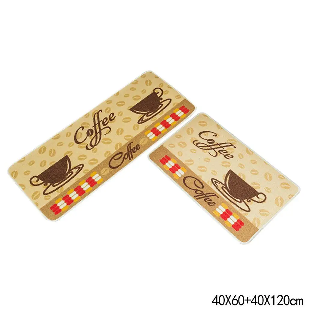 Rectangle Shape Print Water Absorption Non-Slip Carpet Home Kitchen 2pcs x 6mm 1pcs Latex | Дом и сад