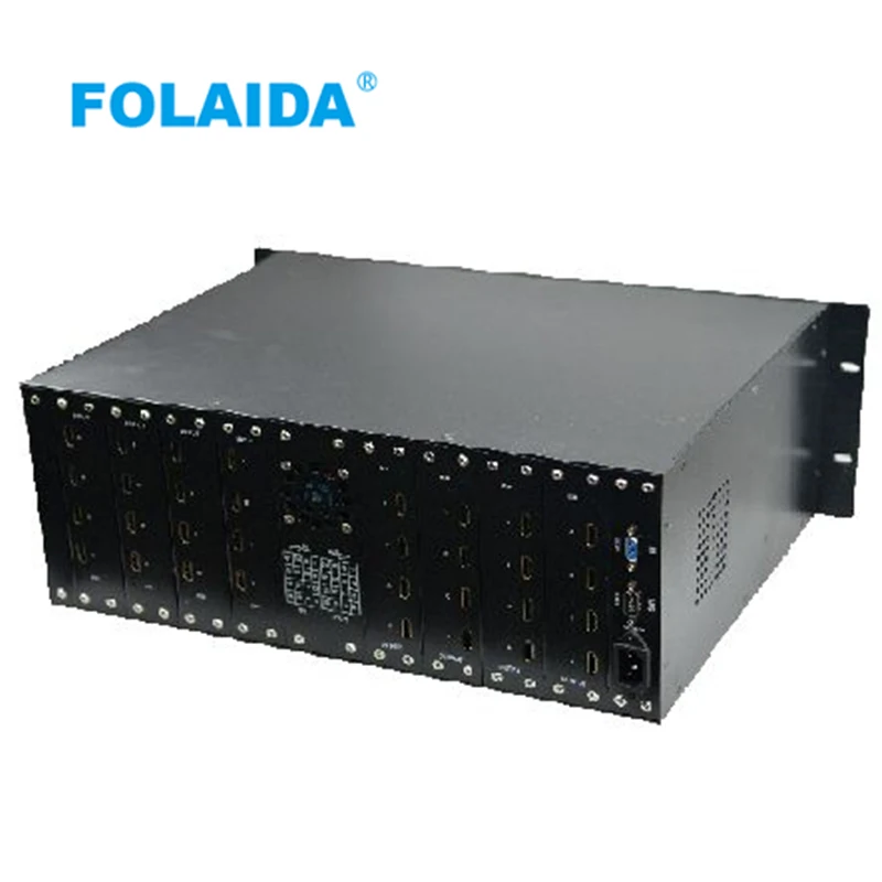 FOLAIDA16x16 HDMI матрица с RS232/RJ45 и ИК дистанционное управление матричный hdmi-коммутатор