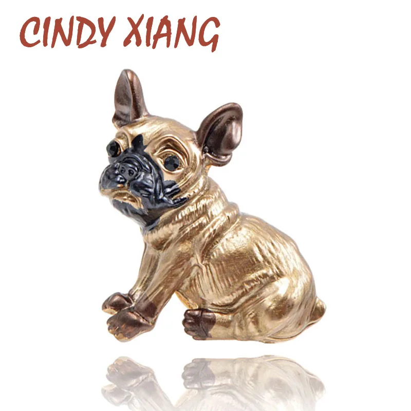 Брошь для женщин и детей в виде собаки CINDY XIANG милое украшение форме маленькой с