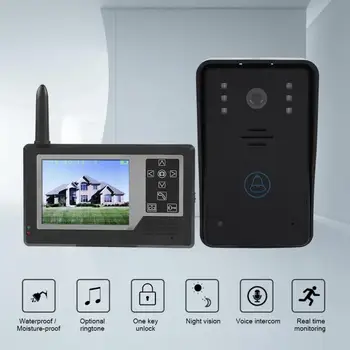 

2.4G 3.5inch TFT All-digital Wireless Peephole Video Intercom Door Phone Doorbell Intercom System