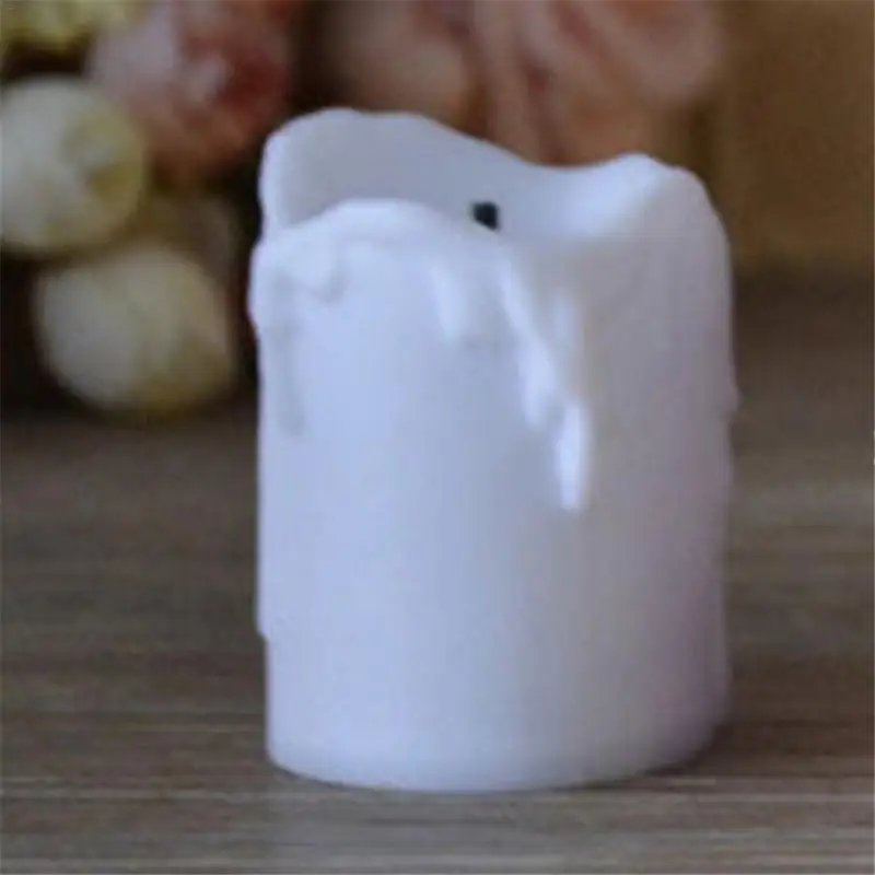 

12 Pcs Of Led Electric Battery Powered Candle Flameless Smokeless Warm White Candle For Holiday Wedding Decoration