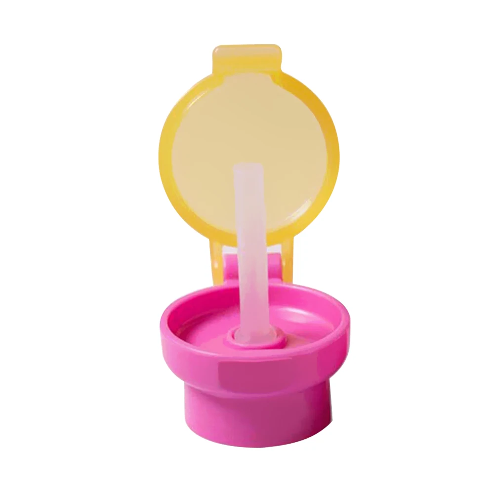 

HOMGEEK Baby Straw Lid Portable Converts to Bottle Snap Cap Infant Spill-proof Straw with Cap for Toddles Babies