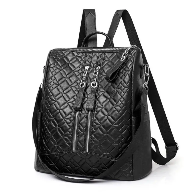 

Vintage Women Backpack Casual Shoulder PU Leather School Backpack Gilrs Teenage Travel Casual Rucksack Mochila Feminina 2018