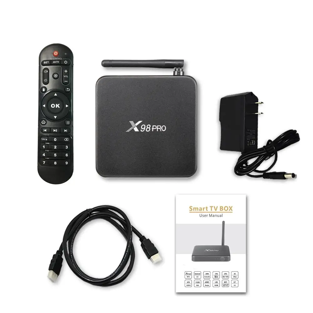 Смарт ТВ бокс X98 PRO Android 6 0 Amlogic S912 Восьмиядерный 2 4G/5 8G Wifi Bluetooth 4 4K медиаплеер X98pro
