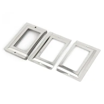 

Post Office Library File Drawer Metal Tag Label Holder, Silver Tone, 10 Pieces