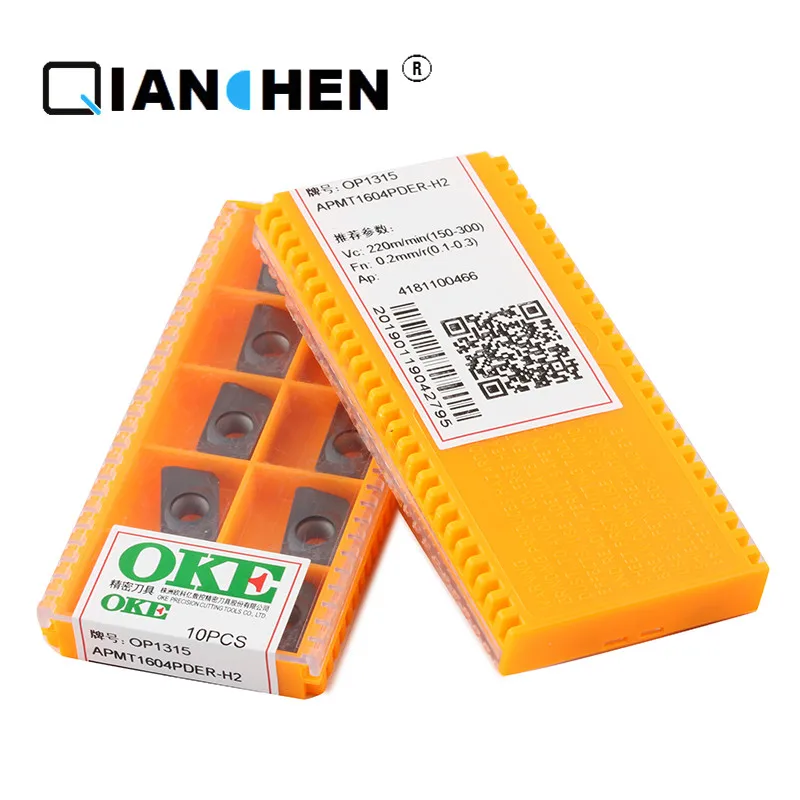 Оригинальное качество OKE 10 шт./лот Высокая точность высокая производительность высокая прочность CNC APMT1604PDER-H2 OP1315 промышленности карбида вставки