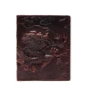 Chinese Dragon Wallet Vintage Genuine Leather Men's Wallets Brand Unique Design Pattern Male Folding Long Short Purse Cardholder ► Photo 3/6