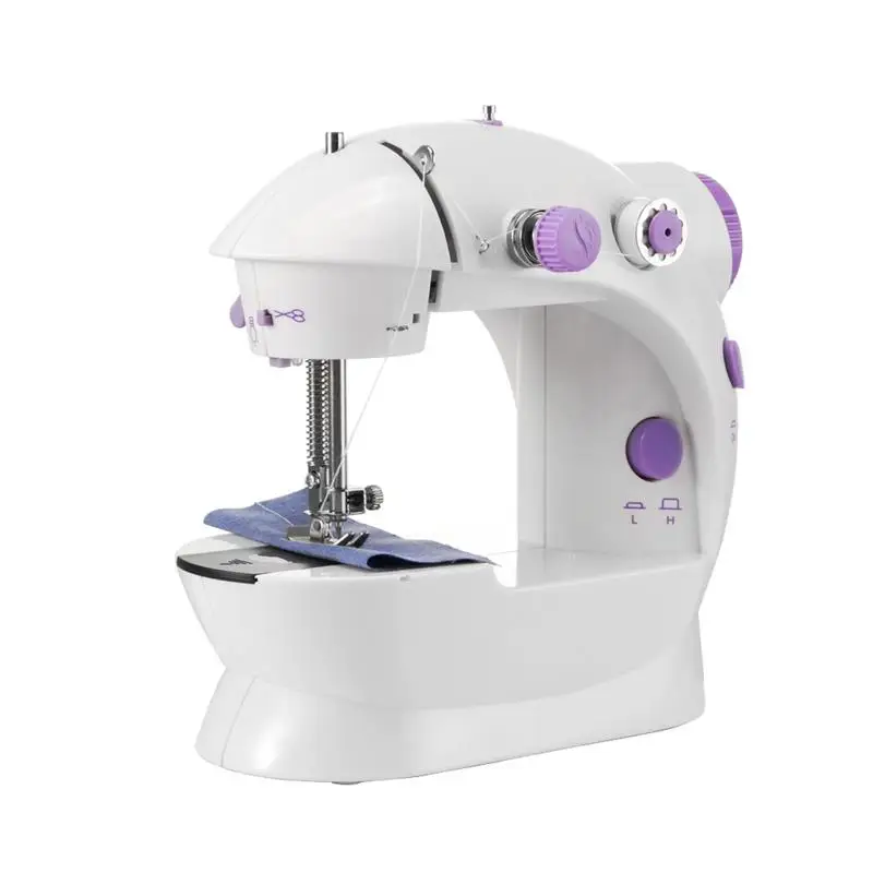 

Multifunctional Mini Sewing Machine EU Plug Portable Electric Sewing Machine 2-Speed Tailor Small House Sewing Machine for Home