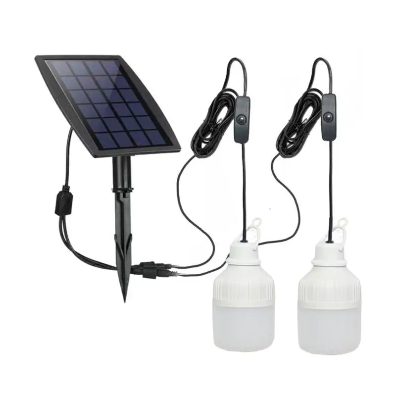 

Solar 30W Bulbs Light Waterproof Outdoors Garden Yard Tent Lighting Lantern Lamp Cool White