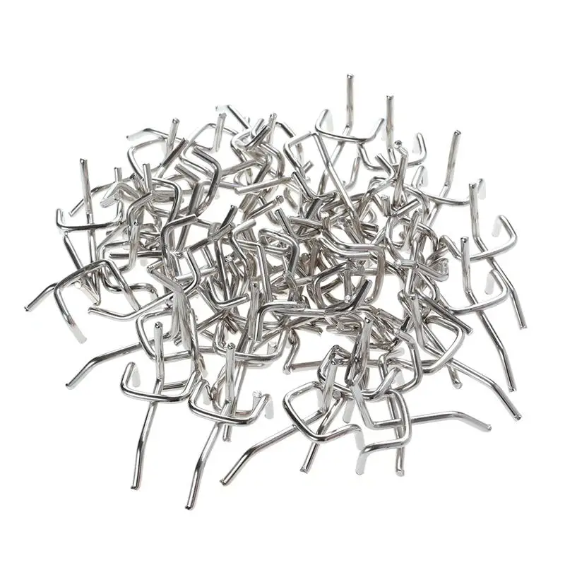 Пакет из 50 углеродистой стали Практичный Прочный Peg доска Pegboard Крючки гаражные