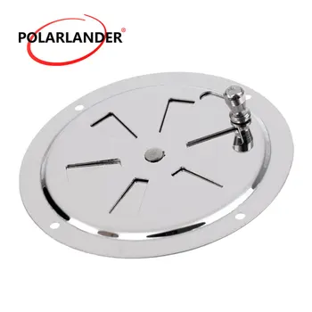 

1 Piece 4 inch Stainless Steel 316 Round 102mm Louvered Ventilator Cover For Boat Marine Air Vent Silver Wholesale price For RV