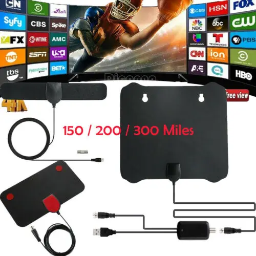 Цифровая ТВ-Антенна 150 миль 200 300 HD Skywire 4K цифровая комнатная HDTV 1080P | Электроника