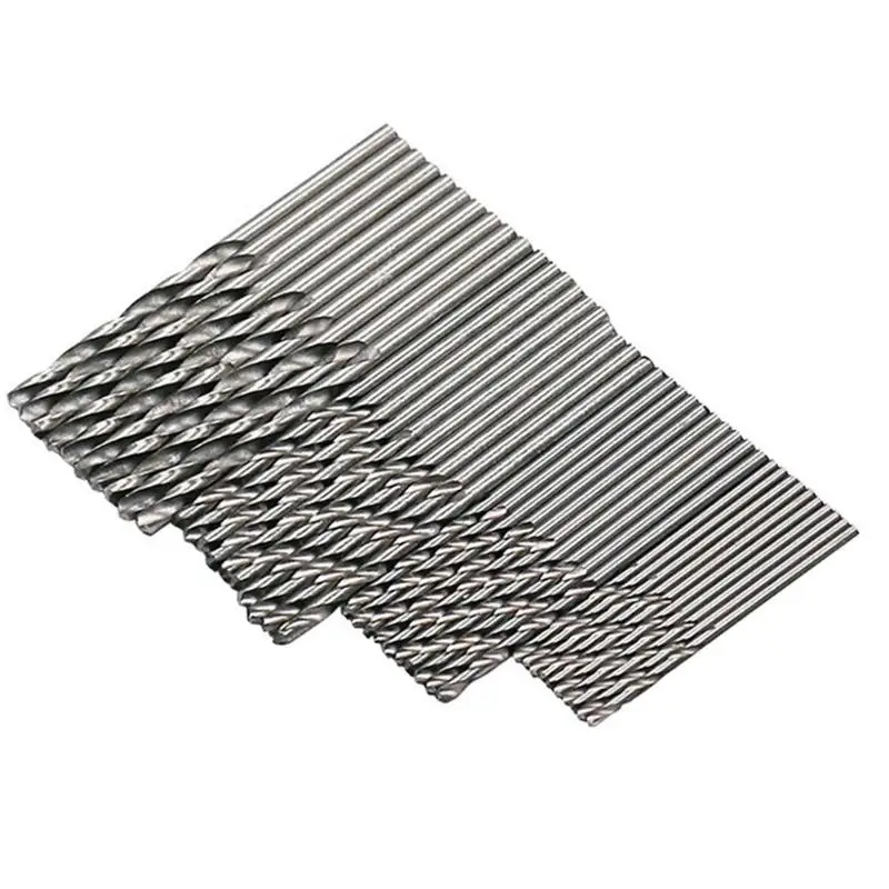  40Pcs Mini HSS Drill Bit 0.5mm 1.0mm 1.5mm 2.0mm Straight Shank Twist Drill Bits Set Power Tool Acc