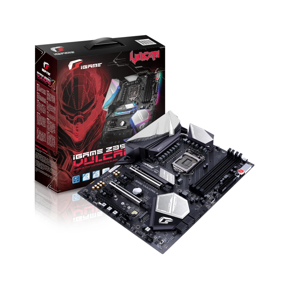 

Colorful iGame Vulcan X V20 for Intel Z370 LGA1151 Motherboard Mainboard DDR4 SATA 6Gb/s 128M UEFI dual BIOS design for Computer