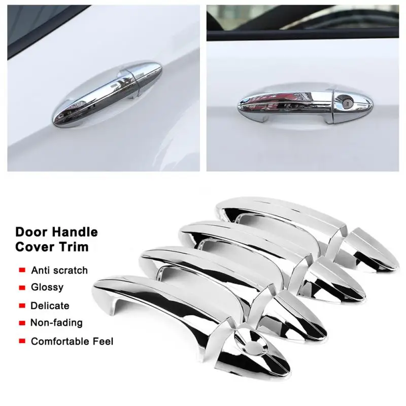 8 шт. хромированные накладки на дверные ручки Ford Fiesta 2009 2010 2011 2012|Хромирование| |
