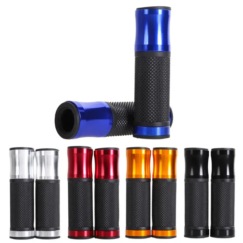 

CNC Motorcycle Grips Aluminum Rubber Motorcycle HandlebarGel Hand Grips for 7/8" Handle Bar Bikes Motocross Moto Grip Pit Black