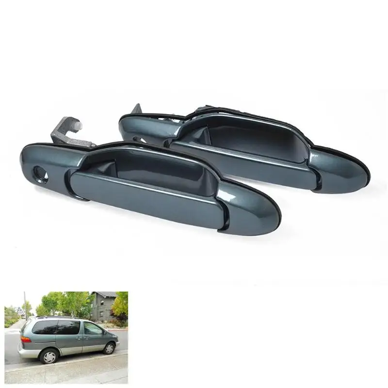 VODOOL accesorios de coche parte trasera izquierda/derecha puerta corredera Exterior de 69230 de 08020 para Sienna 98-03 partes exteriores