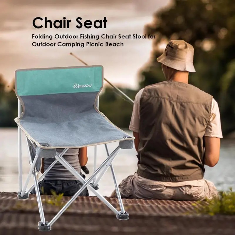 

Folding Chair Outdoor Fishing Chair Seat Stool for Outdoor Camping Picnic Beach Fishing Tools with Storage Bag