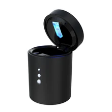 Алюминиевая многофункциональная автомобильная пепельница, переносная автомобильная пепельница, пепельница для сигарет, дымовая подстаканник, светодиодный светильник, монтируемая пепельница