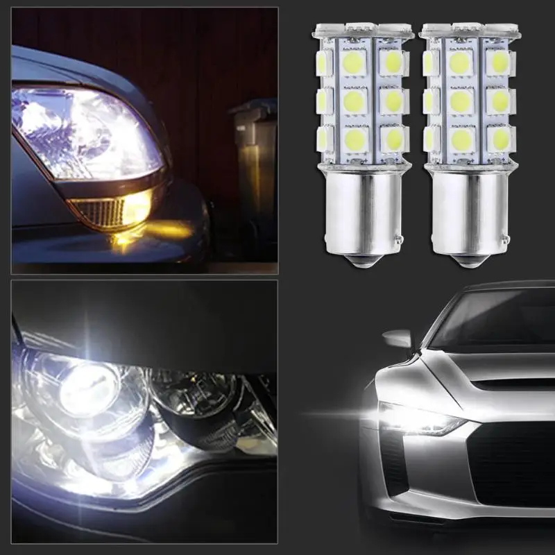 1 шт. автомобильная светодиодная лампа заднего хода 1156 5050 SMD 13 18 27|Сигнальная