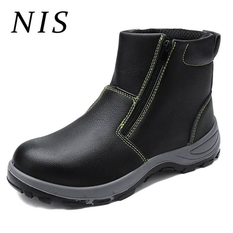 

YJP PU Leather Work Safety Shoes Men Boots AtreGo Lightweight Steel Toe Anti-smashing Work Boots Winter Sneakers For Men Booties