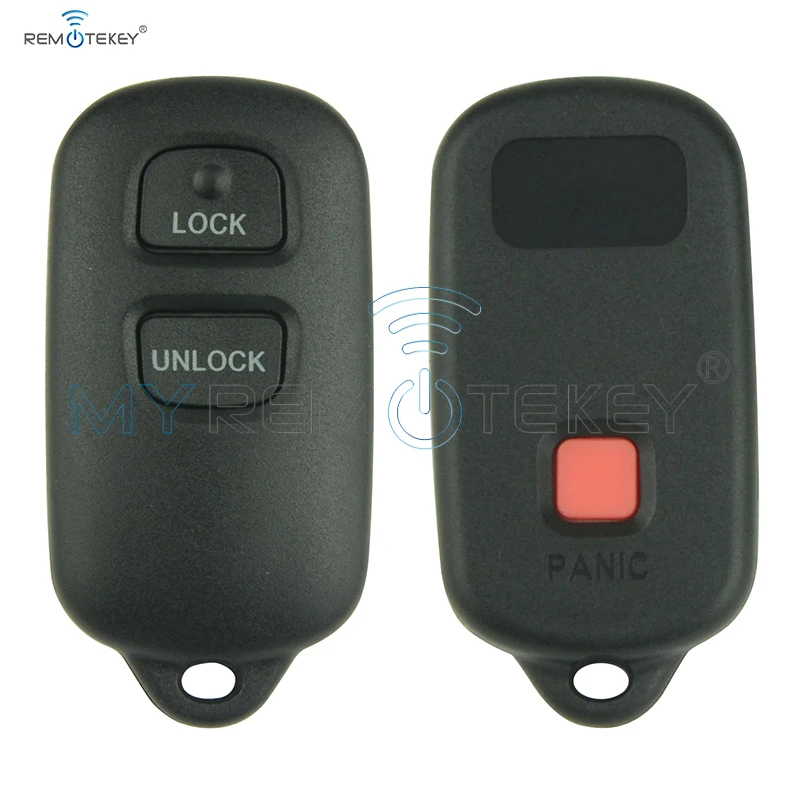 

Remtekey Remote key fob 2 button for Toyota FJCruiser Highlander Prius RAV4 Tacoma Yaris 2002 2003 2004 2005 2006 2007 GQ43VT14T