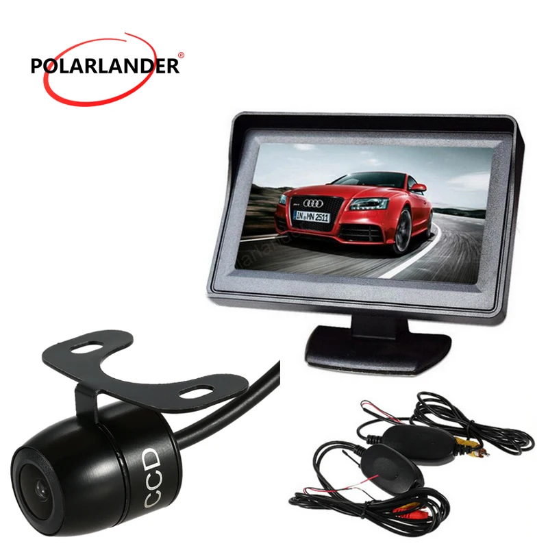 4.3 Inch TFT LCD Monitor with 2 way AV input Wireless Video Transmit + Mini 170 degree Camera kit | Автомобили и мотоциклы