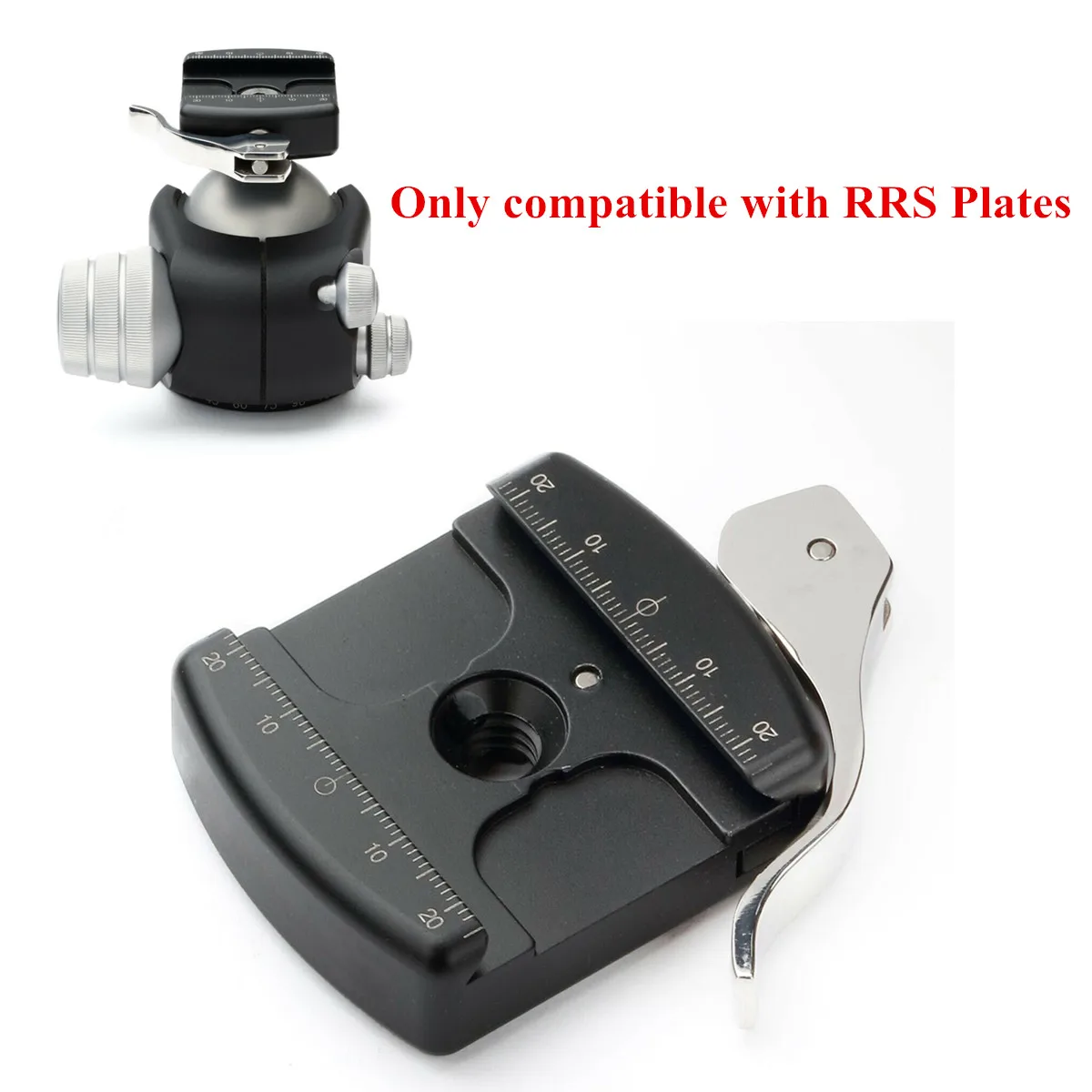 

50mm Lever Release Clamp B2 LRII for RRS Really Right Stuff Compatible Universal Adapter